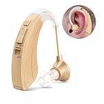 Digital Hearing Amplifier FDA Approved Personal Sound Device for Adults & Seniors, 500 Hours Per Battery Life and Hearing Aid Cleaning Brush Included