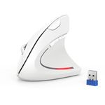 TECKNET Ergonomic Mouse, 4800 DPI Vertical Mouse with 5 Adjustable DPI Wireless Mouse with 6 Buttons 2.4G Silent Computer Mouse for Laptop,Notebook,Desktop, PC, MacBook Windows Mac Chromebook Linux