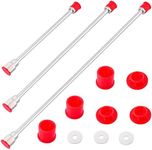 SINYOWOT 3 Pack Airless Sprayer Gun Tip Extension with Red Guard, Airless Paint Sprayer Spray Gun Tip Extension Pole Rod (30CM/50CM/75CM)