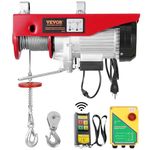 VEVOR Electric Hoist, 1760 lbs 120V Electric Winch with 328 ft Wireless Remote Control, 40 ft Single Cable Lifting Height, Single/Double Slings, Emergency Stop, Lift Hoist for Garage Warehouse Factory