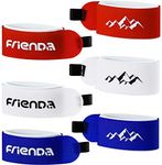 6 Pieces Ski Straps Fastener Tape Adjustable Ski Wraps Ties for Families Christmas (Blue, Red, White)