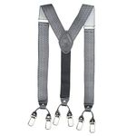 PELUCHE Metrices Black Y Back 6 Clips Suspender (Strap Width- 3.5cm)