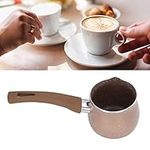 Cooking Pot, Non Stick Milk Pan, Aluminum Alloy Milk Saucepan, 8cm Non Stick Milk Pan with Pouring Lip Dia Single Handle for Coffee Butter Chocolate Easy to Cook and Clean