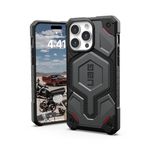 URBAN ARMOR GEAR UAG Case [Updated Ver] Compatible with iPhone 15 Pro Max Case 6.7" Monarch Pro Kevlar Silver Built-in Magnet Compatible with MagSafe Charging Premium Rugged Dropproof Protective Cover