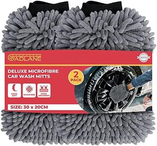 GADLANE Guante Microfibra Coche Grande Guante Limpieza Coche Lavar Coche - Paquete de 2