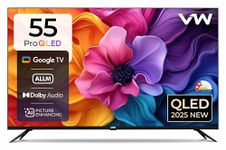VW 140 cm (55 inches) Pro Series 4K Ultra HD Smart QLED Google TV VW55GQ1 (Black)