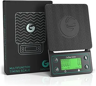 Coffee Gator Coffee Scale – Digital, Multifunctional, Weighing Kitchen Scale w/Timer & ﻿Large LCD for Food, Espresso and Drink