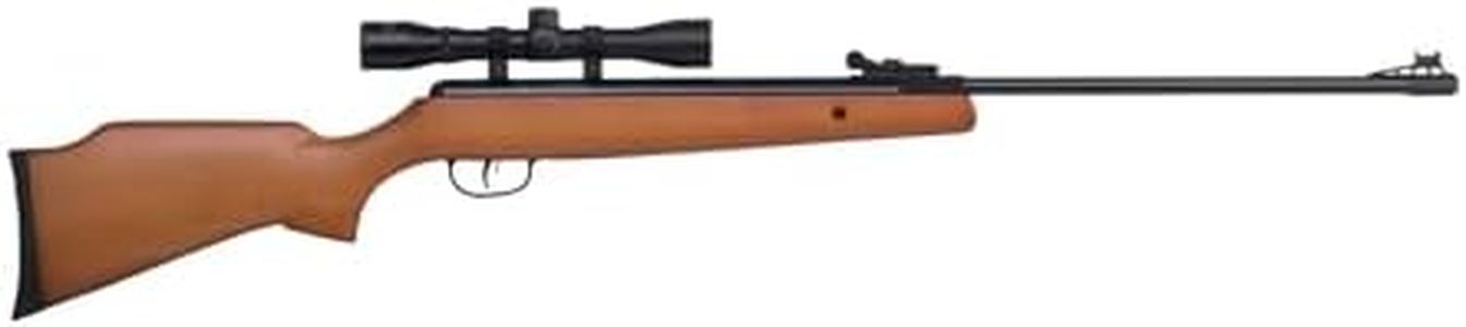 Crosman Optimus .22 Caliber Spring-Powered Air Rifle with 4x32 Scope - 950 FPS - Brown