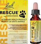 Bach RESCUE PET Dropper 10mL, For Dogs, Cats, and Pet Horses, Natural Flower Essence, Thunder, Fireworks and Travel