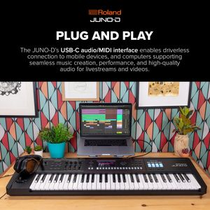 Roland JUNO-D6 61-Key Synthesizer Keyboard – Performance Synth