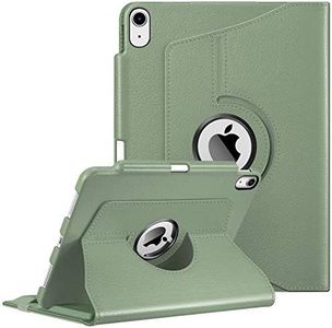 Fintie Rotating Case for iPad Air 11-inch M2 (2024), iPad Air 5th Generation (2022) / Air 4th Gen (2020) 10.9 Inch with Pencil Holder - 360 Degree Rotating Protective Stand Cover, Sage Green