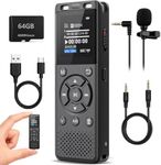 Tonfarb 64GB Digital Voice Recorder