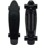 Arrow Board - KMX Classic Skateboard for Boys, Girls, Kids, Students, Adults, Complete Mini Cruiser Skateboard for Beginners and Advanced Skaters Penny Board(22 inch black)