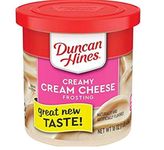 Duncan Hines Frosting Creamy Home-Style Premium Cream Cheese, 16 OZ (Pack of 8)