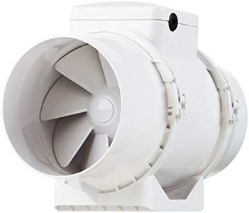 VENTS TT-100 Extractor en linea con flujo mixto, 100mm, color blanco, 33 W, 240 V, 4" / 100 mm-Standard