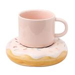 TOYSM Drinking Glass Measuring Mug/Cup (210.00, Donut and Mug, 2, TYSM-07)