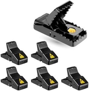 4X Mausefalle Schlagfalle - Extra leichte Bedienung & wiederverwendbar & giftfrei - Rattenfalle für Maus & Ratten