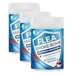 Flea Smoke Bomb (Pack of 3) with 13.35% Permethrin - Fast-Acting Home Fumigation, Kills Fleas & Other Insects, Extensive Coverage, Residue-Free, Easy-to-Use