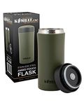 GREEN Ammo Pouch Flask Cup Insulated Army Drinking Mug Camping Military