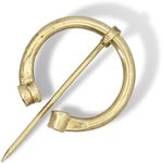 Armory Replicas™ - Hand Forged Renaissance Brooch - Medieval Iron Functional Handmade Elegant Cloak Pin Cosplay Costume Dress Up Viking Theatre Accessory, Pennanular