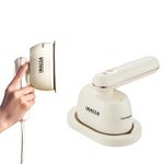 Inalsa Mini Steam Iron For Clothes & Garment Steamer 1200W|Portable Travelling|Heat Up In 40 Sec|Scratch Resistant Titanium Coated Plate|2In1 Horizontal Vertical Use (Voyager) - 1200 Watts