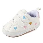 MK MATT KEELY Baby Boys Girls First Walking Shoes Toddler Infant Soft PU Leather Trainers with Anti-Slip Sole,Multicolor,12-18 Months