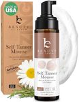 Self Tanner Mousse - USA Made with Natural & Organic Ingredients, Self Tanning Mousse for Fake Tan, Sunless Tanner for Pale Skin, Clear & Non Toxic Tanning Foam for Streak Free Finish, No Orange Color