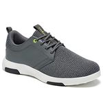 OrthoComfoot Mens Comfort Light-Weight Walking Shoes, Best Classic Shoes for Stability, Outsides Fashion Sneakers Dark Grey Size 10