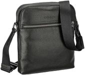 Coach 4011 Men's QB/BK Shoulder Bag, QB/BK, Free Size