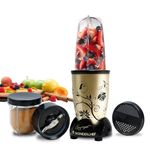 Wonderchef Nutri-blend 500W Mixer Grinder, 22000 RPM Motor, Smoothie Maker, Masala Grinder, Chutney Blender, 3 Unbreakable Jars, Recipe Book by Chef Sanjeev Kapoor, 2 Yr Warranty, Champagne