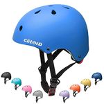 CELOID Kids Bike Helmet,Toddler Skateboard Helmets for Age 5-8-9 Years Boys & Girls,Adjustable Multi-Sport Bicycle Skateboarding Roller Inline Skating Scooter Rollerblade Cyling Helmet,Blue