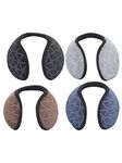 FabSeasons Winter Outdoor Ear Muffs/Warmer for Men and Women for protection from Cold, Value Combo Pack of 4