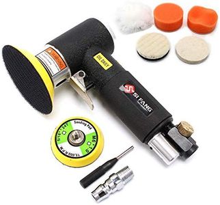 2inch 3inch Mini Air Sander Mini Orbital Air Sander Air Dual Action Sander Air Polisher Kit for Auto Body Work (Black 2''3''air sander)