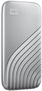 WD 1TB My Passport SSD Portable External Solid State Drive, Silver, Sturdy and Blazing Fast, Password Protection with Hardware Encryption - WDBAGF0010BSL-WESN