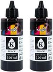 Koala Black Sublimation Ink Refill Bottles 200ML Compatible with ET-2800 ET-2803 ET-2850 ET-2400 ET-2720 ET-2750 ET-2760 ET-15000 WF7710 Inkjet Printers for Heat Transfer on Mugs, T-Shirts