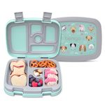 Bentgo Kids Prints Leak-Proof, 5-Compartment Bento-Style Kids Lunch Box - Ideal Portion Sizes for Ages 3 to 7 - BPA-Free, Dishwasher Safe, Food-Safe Materials - 2021 Collection (Puppy Love)