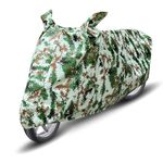 Auto Hub 100% Waterproof Bike Cover, Dustproof, UV Protection Bike Body Cover for All Two Wheeler Bike Upto Bullet - Forest Print