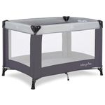 Dream On Me Nest Portable Play Yard With Carry Bag And Shoulder Strap, GREY