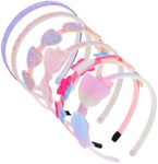 Aster 6Pcs Girls Headbands, Glitter