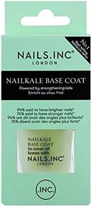 Nails.INC NailKale Base Coat, Protects Against Nail Breakage and Splitting, Long Lasting Gloss Finish with Non-Fade Technology, Cruelty Free, Vegan