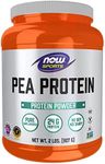 NOW Foods Sports Nutrition, Pea Protein 24 g, Fast Absorbing, Unflavored Powder, 2-Pound