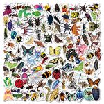 Insect Stickers Bug Stickers Animal Mixed Stickers Packs for Kids for Water Bottle Stickers for Boys and Girls Teens Waterproof Vinyl Stickers 100 Pcs