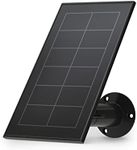 Arlo Certified Accessory, Essential Solar Panel Charger, Accessory, Weather Resistant, 8 ft Power Cable, Adjustable Mount, Designed for Essential 1 Wireless Wi-Fi Camera Range, Black