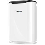 Okaysou Air Purifier with Washable Ultra-Duo 2 Filters, H13 True HEPA, 5-in-1 Cleaner Odor Eliminators for Pets Smokers Dust Pollen VOCs for Large Room, 500 Sq Ft, White