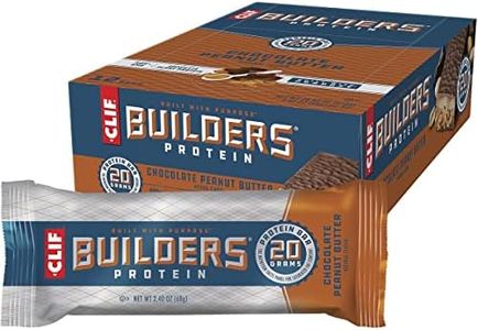 CLIF Builders - Chocolate Peanut Butter Flavour - Protein Bars - Gluten-Free - Non-GMO - Low Glycemic - 20g Protein - 68g. (12 Count)