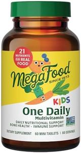 MegaFood - Kids Multivitamin One Daily - Non-GMO, Vegetarian, Gluten-Free - 60 Tablets