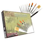 The Army Painter Mega Brush Set -Miniature Small Paint Brush Set with 10 Acrylic Paint Brushes-Kolinsky Masterclass Sable Hair Model Paint Brush & Fine Detail Paint Brush-Brush for Painting Miniatures