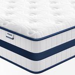 Full Mattress, Maxzzz 10 Inch Pocket Coils Spring Mattress Gel Memory Foam Hybrid Mattress in a Box, Medium Firm Hybrid Bed Matelas CertiPUR-US Foam for Supportive 54 x 74 Inch