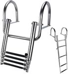 Hoffen 4 Step Pontoon Boat Ladder, 