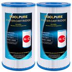 POOLPURE Replacement Filter for Type A or C, Compatible with Intex 29000E/59900E, Easy Set Pool Filters, Summer Escapes or Summer Waves Above Ground Pools, 2 Pack